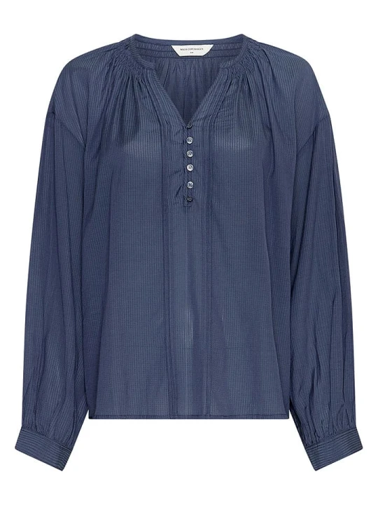 Zdjęcie produktu MOSS COPENHAGEN Bluzka "Gabrielle" w kolorze granatowym rozmiar: L/XL