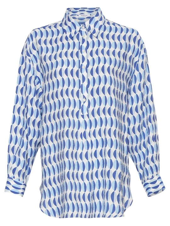 Zdjęcie produktu MOSS COPENHAGEN Bluzka "Maretha" w kolorze niebieskim rozmiar: S/M