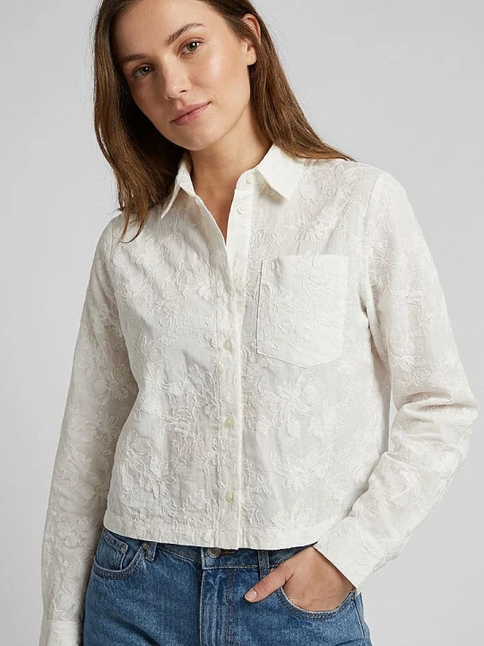 Zdjęcie produktu MOSS COPENHAGEN Bluzka "Sylvia" w kolorze kremowym rozmiar: XL