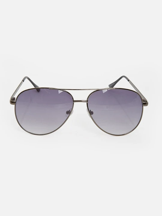 Zdjęcie produktu MOSS COPENHAGEN Damskie okulary przeciwsłoneczne "Aviva" w kolorze srebrno-granatowym rozmiar: onesize