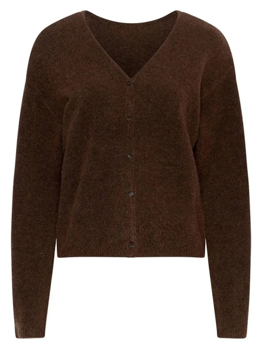 Zdjęcie produktu MOSS COPENHAGEN Kardigan "Milania" w kolorze ciemnobrązowym rozmiar: M / L