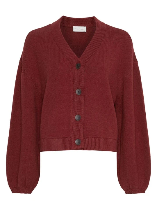 Zdjęcie produktu MOSS COPENHAGEN Kardigan "Zafina" w kolorze bordowym rozmiar: L / XL