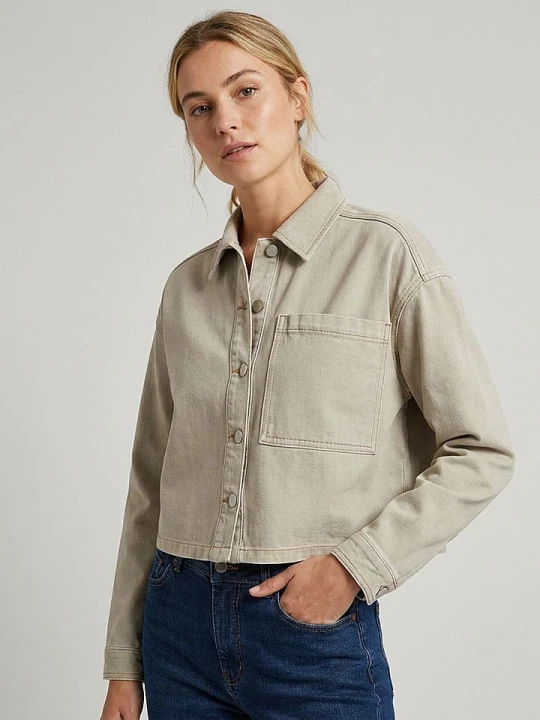 Zdjęcie produktu MOSS COPENHAGEN Koszula "Lio" w kolorze beżowym rozmiar: M / L