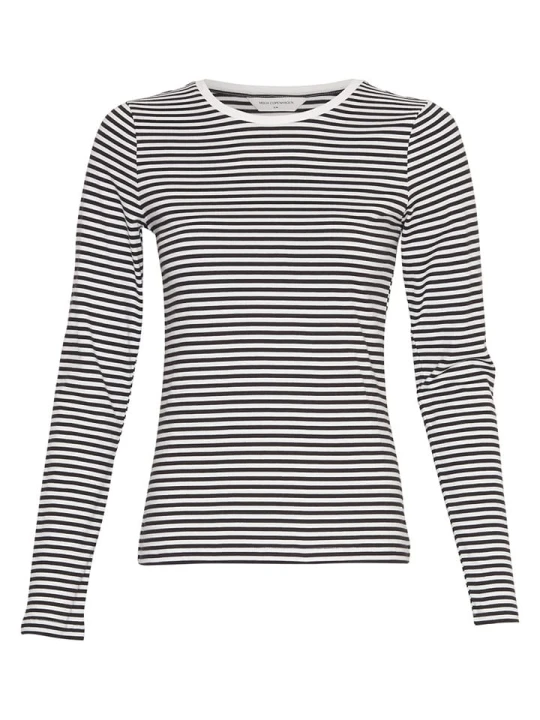 Zdjęcie produktu MOSS COPENHAGEN Koszulka "Gemma Hadrea" w kolorze czarno-białym rozmiar: M / L