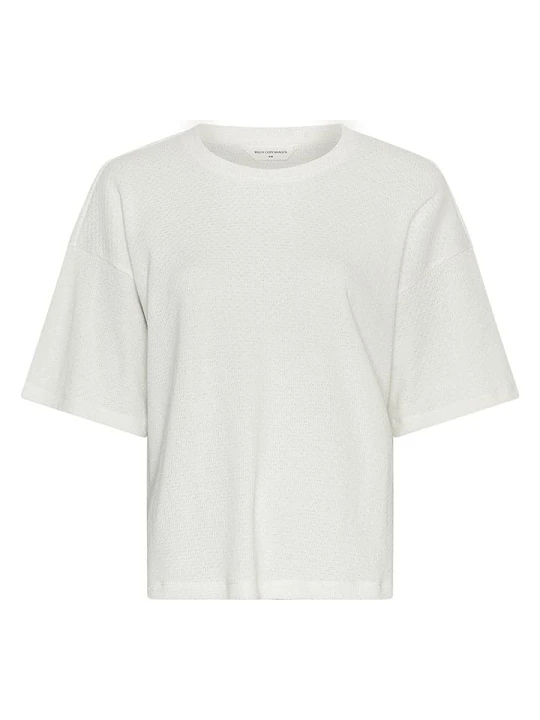 Zdjęcie produktu MOSS COPENHAGEN Koszulka "Linea" w kolorze białym rozmiar: M / L