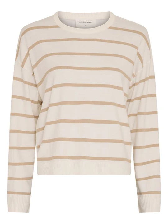Zdjęcie produktu MOSS COPENHAGEN Koszulka "Maura Rachelle" w kolorze biało-beżowym rozmiar: L / XL