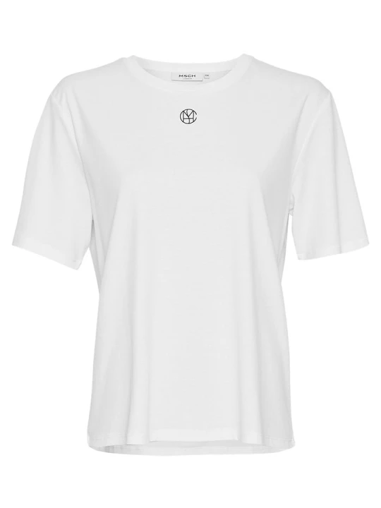 Zdjęcie produktu MOSS COPENHAGEN Koszulka "Melea Icon" w kolorze białym rozmiar: XS / S