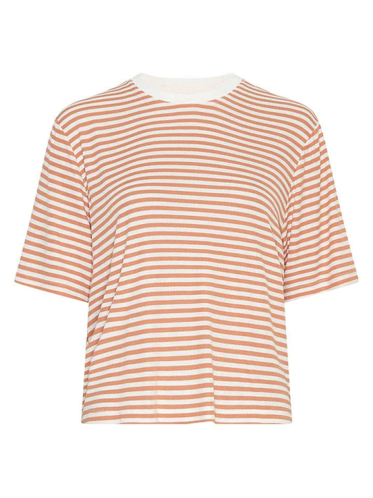 Zdjęcie produktu MOSS COPENHAGEN Koszulka w kolorze karmelowo-białym rozmiar: L / XL