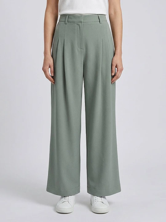 Zdjęcie produktu MOSS COPENHAGEN Spodnie "Henrika" w kolorze zielonym rozmiar: L