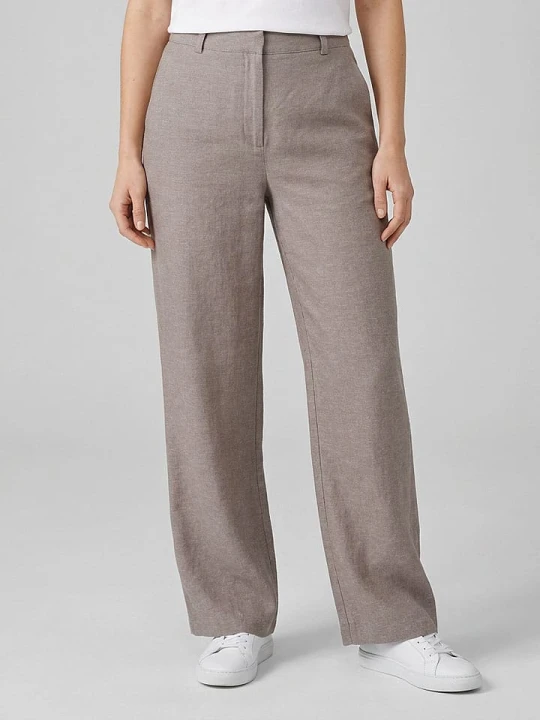 Zdjęcie produktu MOSS COPENHAGEN Spodnie "Pennie" w kolorze szarobrązowym rozmiar: XL