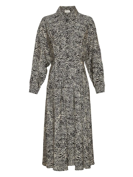 Zdjęcie produktu MOSS COPENHAGEN Sukienka "Amabella" w kolorze beżowo-czarnym rozmiar: XS