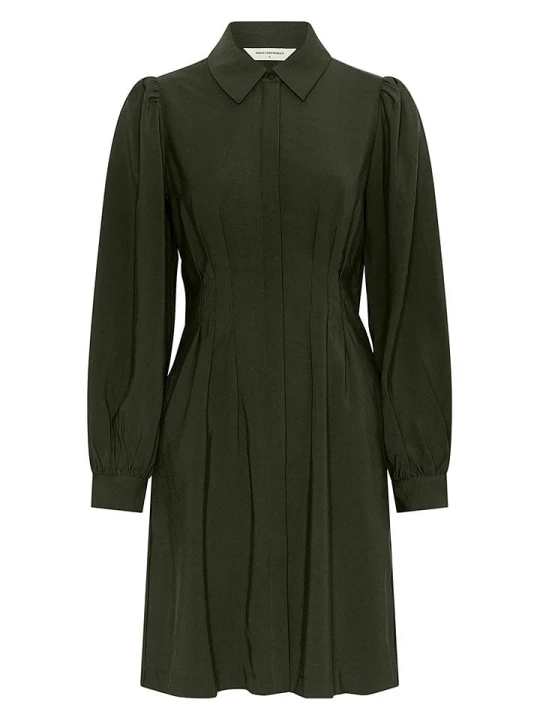 Zdjęcie produktu MOSS COPENHAGEN Sukienka "Elsa" w kolorze khaki rozmiar: L