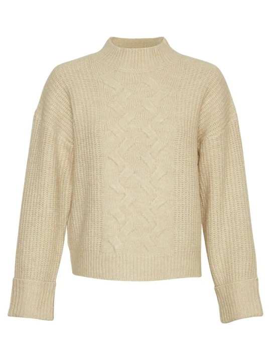 Zdjęcie produktu MOSS COPENHAGEN Sweter "Chastine Peggy" w kolorze beżowym rozmiar: M/L