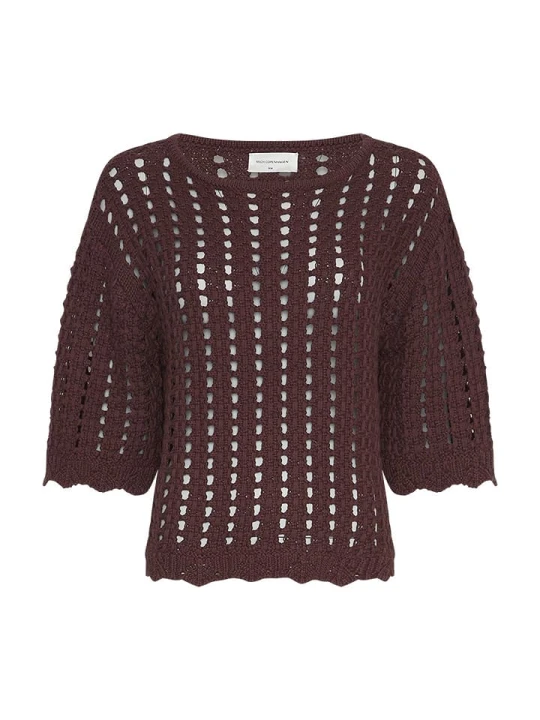 Zdjęcie produktu MOSS COPENHAGEN Sweter "Fairyn" w kolorze ciemnobrązowym rozmiar: S/M