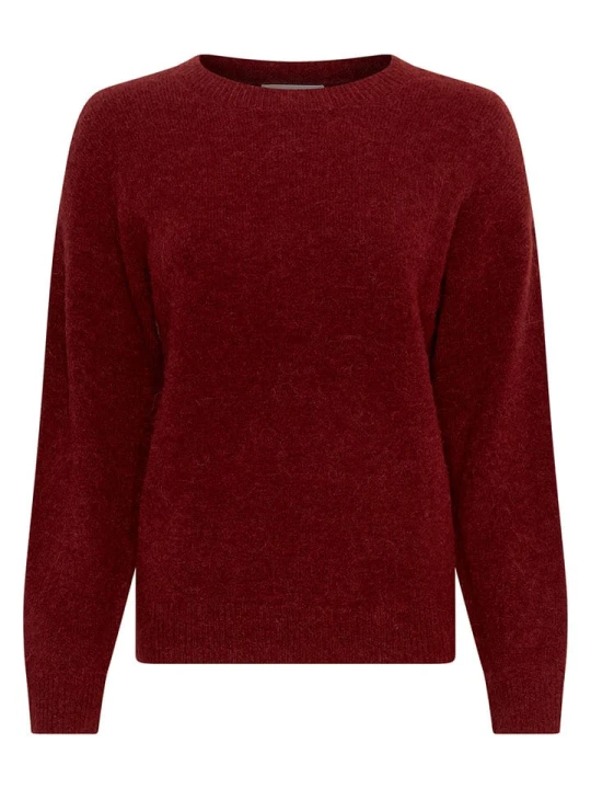 Zdjęcie produktu MOSS COPENHAGEN Sweter "Festina" w kolorze bordowym rozmiar: M / L
