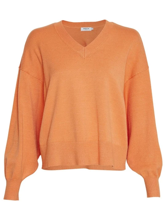 Zdjęcie produktu MOSS COPENHAGEN Sweter "Hanalise Rachelle" w kolorze pomarańczowym rozmiar: S/M