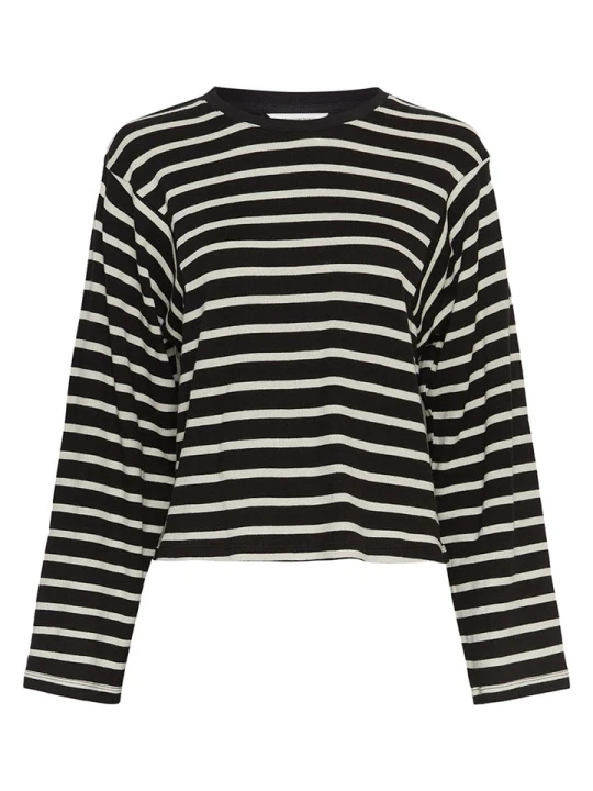 Zdjęcie produktu MOSS COPENHAGEN Sweter "Kenina" w kolorze czarno-białym rozmiar: S