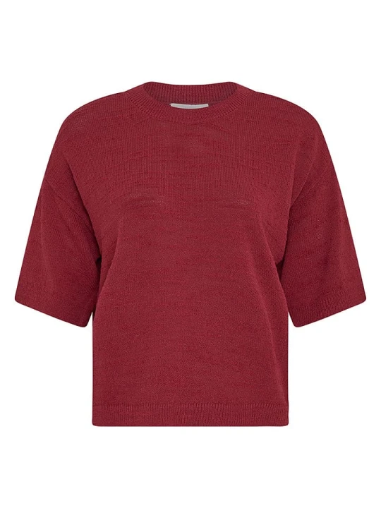 Zdjęcie produktu MOSS COPENHAGEN Sweter w kolorze bordowym rozmiar: M / L