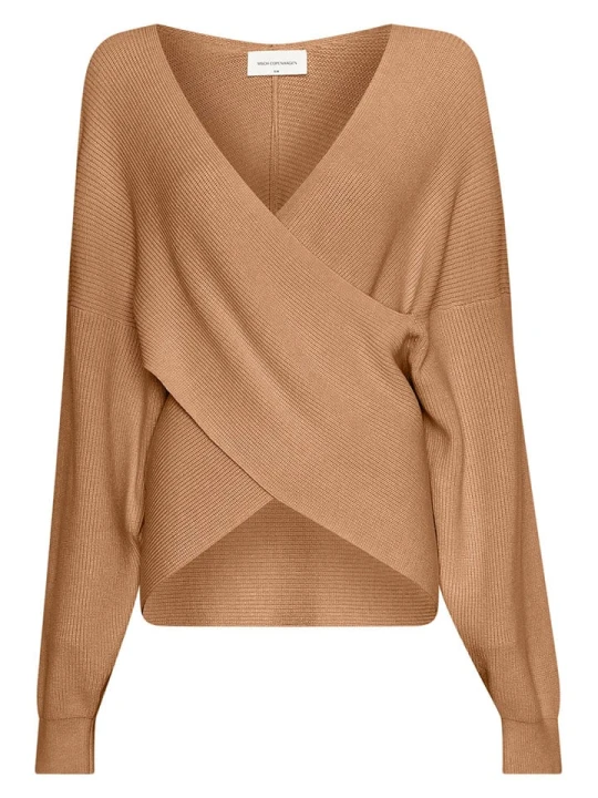 Zdjęcie produktu MOSS COPENHAGEN Sweter "Zinelle" w kolorze karmelowym rozmiar: L/XL