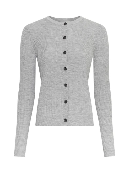 Zdjęcie produktu MOSS COPENHAGEN Wełniany kardigan w kolorze szarym rozmiar: L / XL