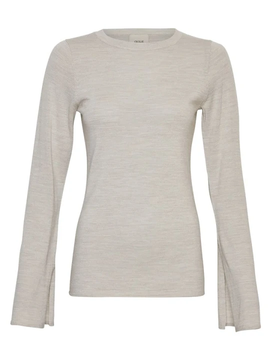 Zdjęcie produktu MOSS COPENHAGEN Wełniany sweter "Avalina" w kolorze beżowym rozmiar: XS / S