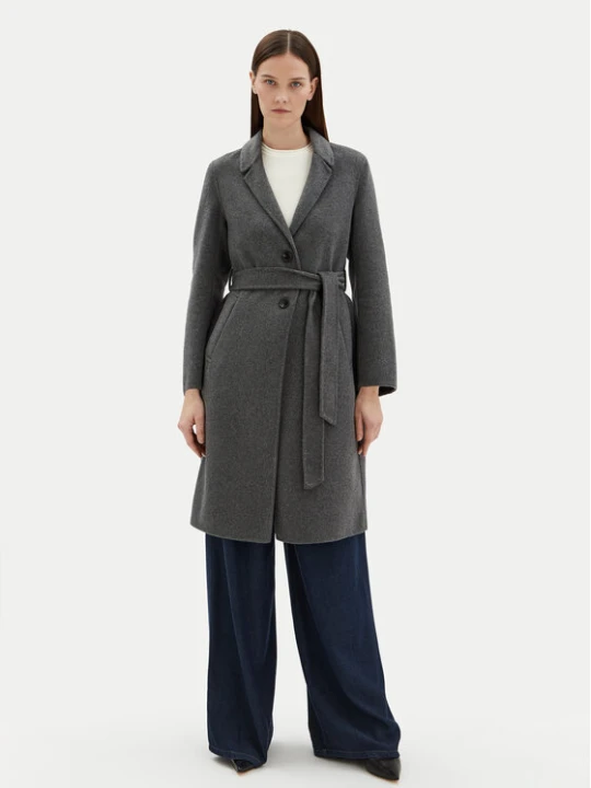 Zdjęcie produktu Motivi Płaszcz wełniany 0042Q000529N Szary Regular Fit