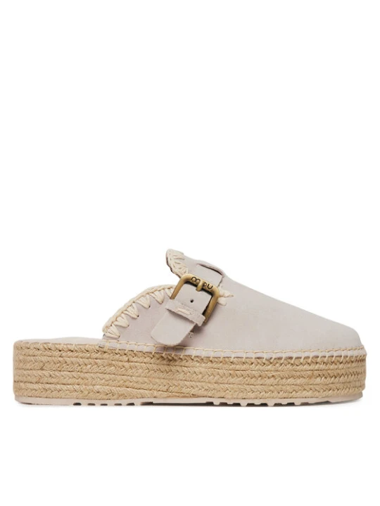 Zdjęcie produktu Mou Espadryle Jute clog plain MU.SW641000A Szary