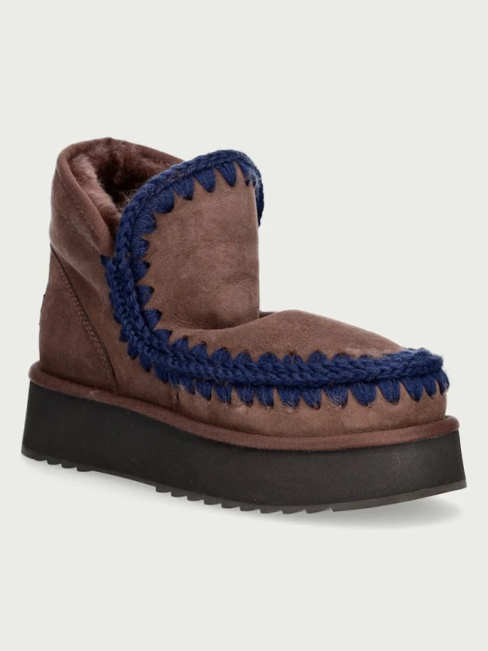 Zdjęcie produktu Mou Mini Eskimo Platform Boot śniegowce damskie zamszowe brązowy