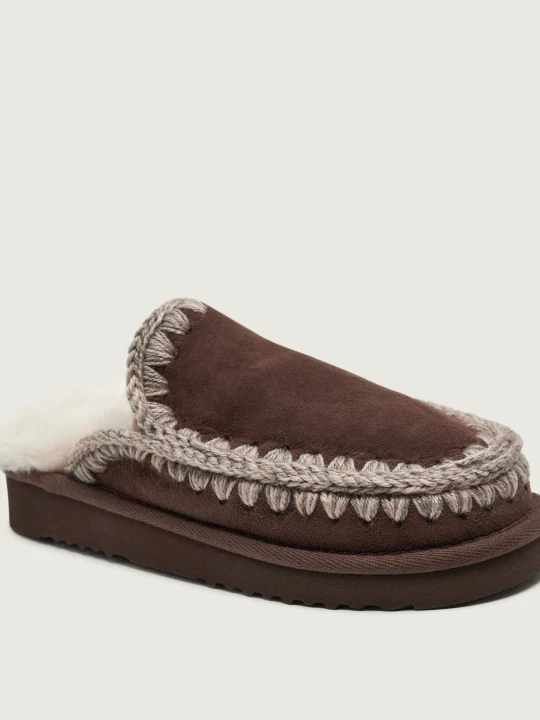 Zdjęcie produktu MOU Mule Eskimo | z dodatkiem wełny | zamsz brązowy