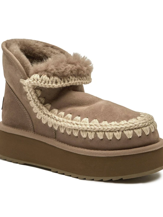Zdjęcie produktu MOU Śniegowce Mini Eskimo Platform | wełna | zamsz szary