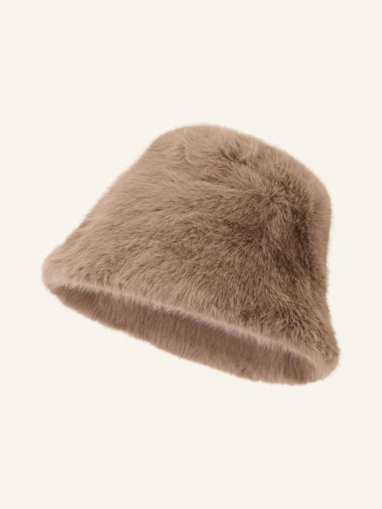 Zdjęcie produktu Mrs & Hugs Czapka Typu Bucket Mimi Ze Sztucznego Futra beige