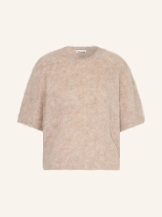 Zdjęcie produktu Mrs & Hugs Dzianinowa Koszulka Z Alpaki beige