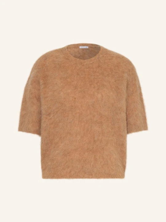 Zdjęcie produktu Mrs & Hugs Dzianinowa Koszulka Z Alpaki beige JASNOBRĄZOWY