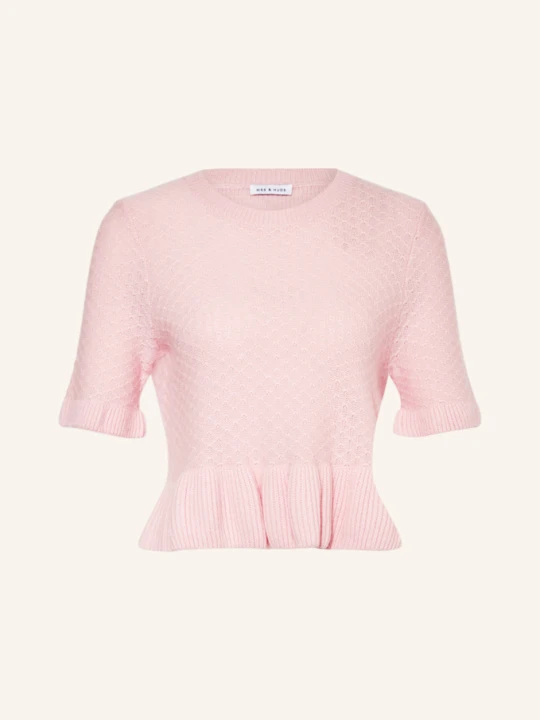 Zdjęcie produktu Mrs & Hugs Dzianinowa Koszulka Z Kaszmiru rosa RÓŻOWY