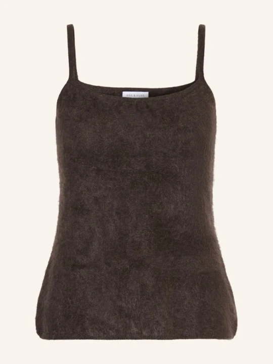 Zdjęcie produktu Mrs & Hugs Dzianinowy Top Z Kaszmiru braun CIEMNOBRĄZOWY