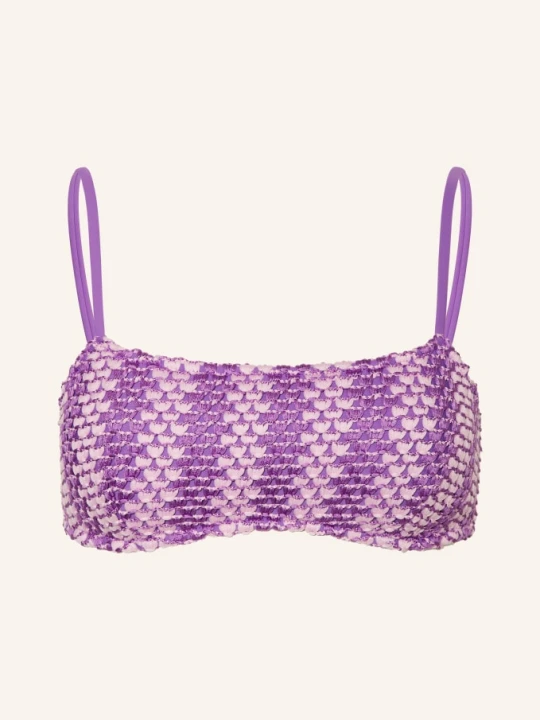 Zdjęcie produktu Mrs & Hugs Gorsetowy Top Bikini lila purpurowy