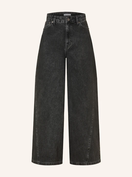 Zdjęcie produktu Mrs & Hugs Jeansy Barrel schwarz BLACK USED