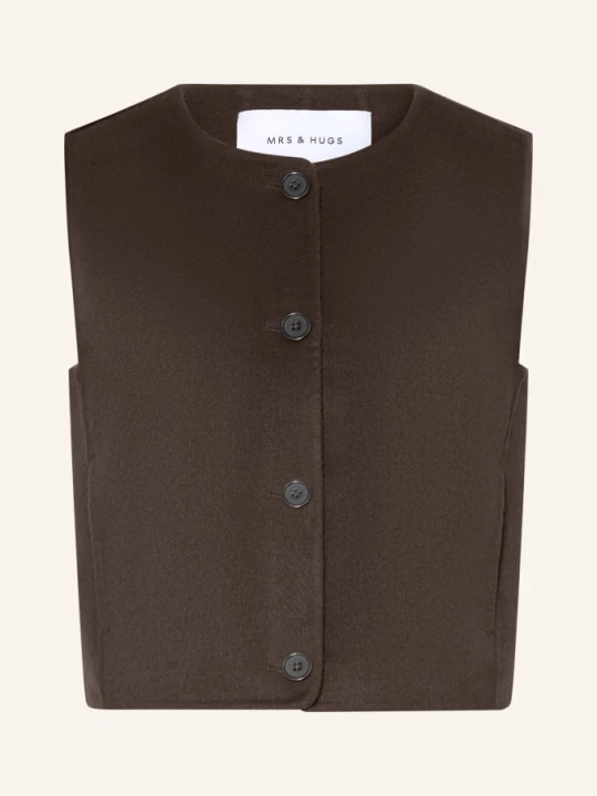 Zdjęcie produktu Mrs & Hugs Kamizelka braun CIEMNOBRĄZOWY