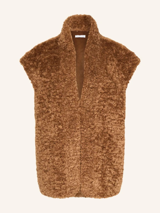Zdjęcie produktu Mrs & Hugs Kamizelka Z Futerkiem Typu Teddy braun BRĄZOWY