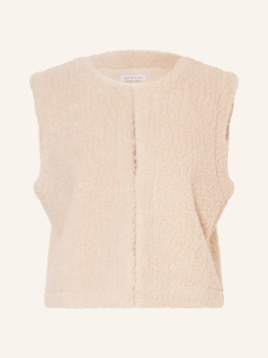 Zdjęcie produktu Mrs & Hugs Kamizelka Z Pluszowego Materiału beige