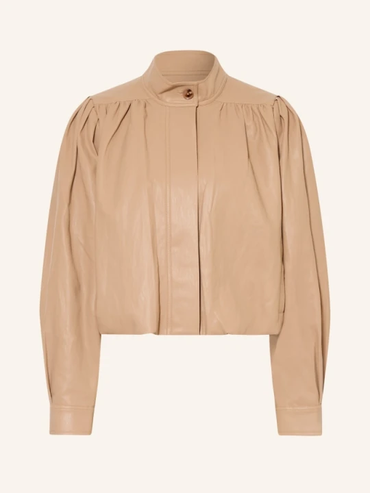 Zdjęcie produktu Mrs & Hugs Kurtka Imitująca Skórę beige