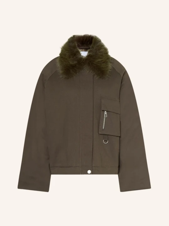 Zdjęcie produktu Mrs & Hugs Kurtka Z Odpinanym Sztucznym Futrem gruen KHAKI