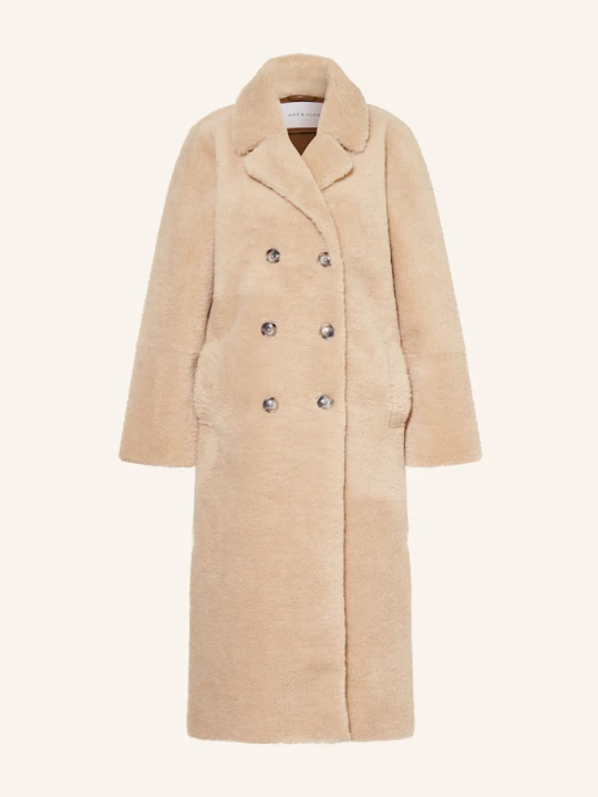 Zdjęcie produktu Mrs & Hugs Płaszcz Ze Sztucznego Futra beige JASNOBRĄZOWY
