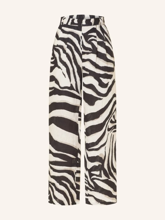 Zdjęcie produktu Mrs & Hugs Spodnie Lniane weiss zebraFS26