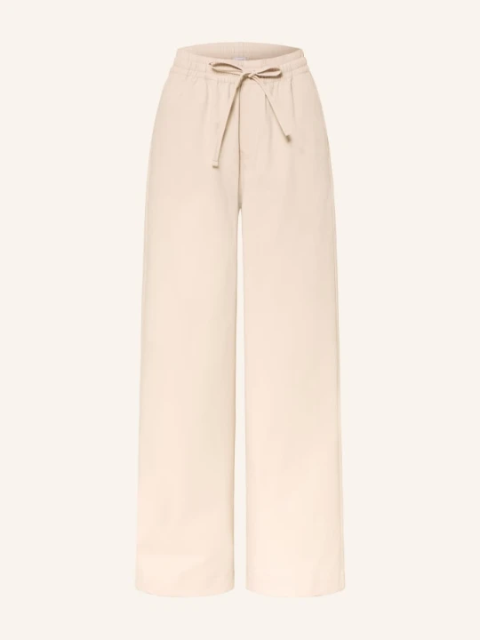 Zdjęcie produktu Mrs & Hugs Spodnie Z Materiału Typu Marlene beige