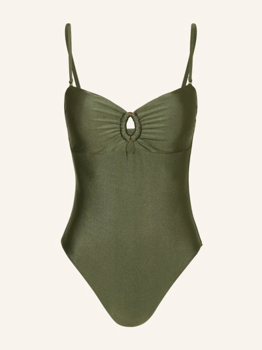 Zdjęcie produktu Mrs & Hugs Strój Kąpielowy Bandeau Z Wycięciami gruen ZIELONY