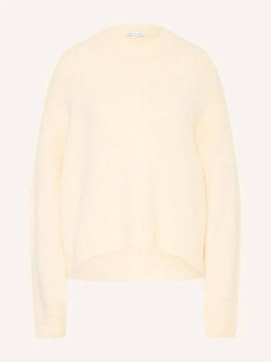 Zdjęcie produktu Mrs & Hugs Sweter Oversize Z Alpaki weiss KREMOWY