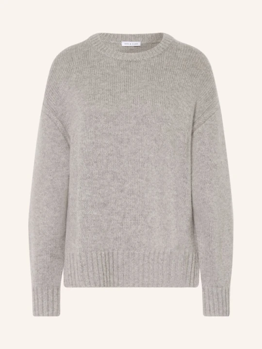 Zdjęcie produktu Mrs & Hugs Sweter Oversize Z Kaszmiru grau JASNOCZARY
