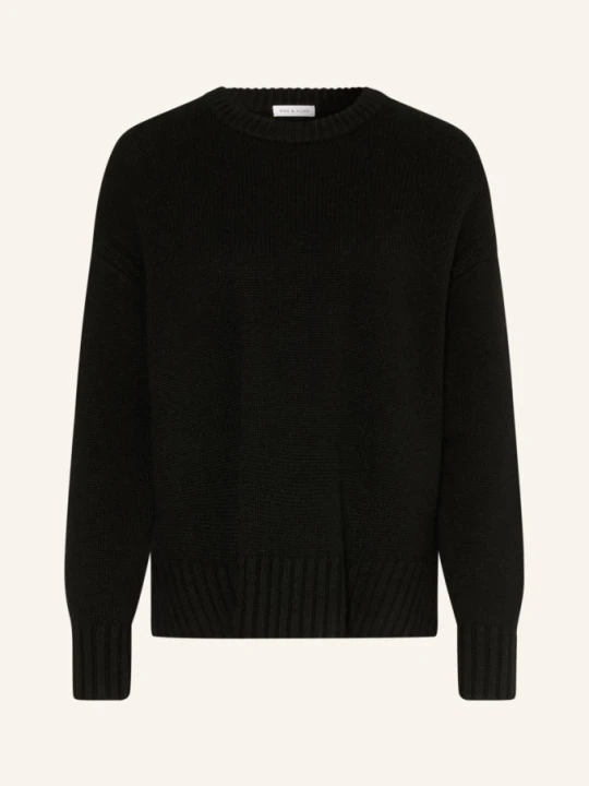Zdjęcie produktu Mrs & Hugs Sweter Oversize Z Kaszmiru schwarz CZARNY