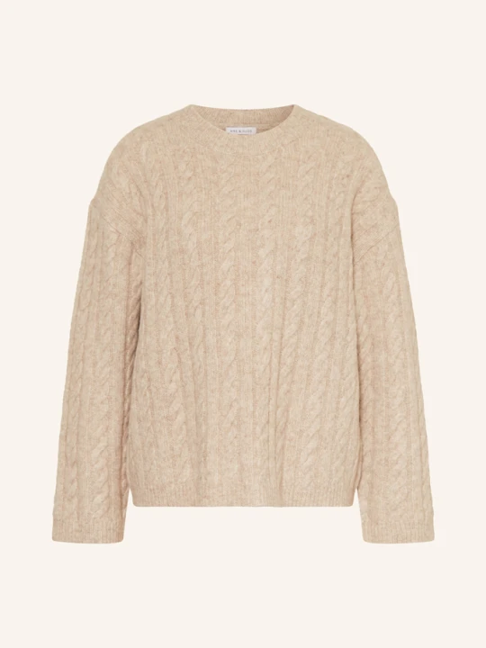 Zdjęcie produktu Mrs & Hugs Sweter Z Dodatkiem Alpaki beige